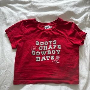 Red Cowboy Graphic T-Shirt